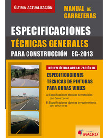 MANUAL DE CARRETERAS - ESPECIFICACIONES TÉCNICAS GENERALES PARA CONSTRUCCIÓN EG-2013